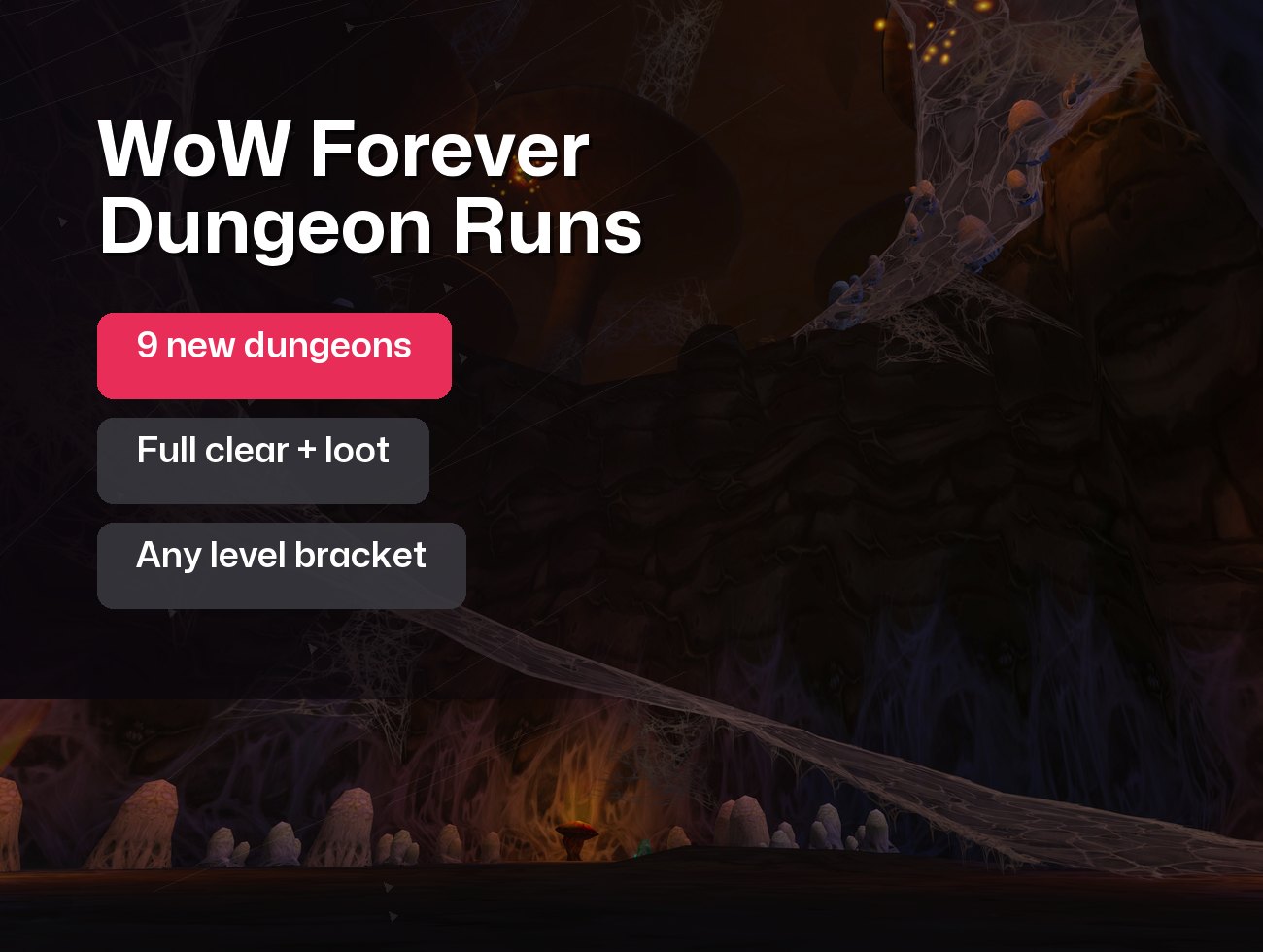 WoW Forever Dungeon Runs (9 New Dungeons): Pre-order